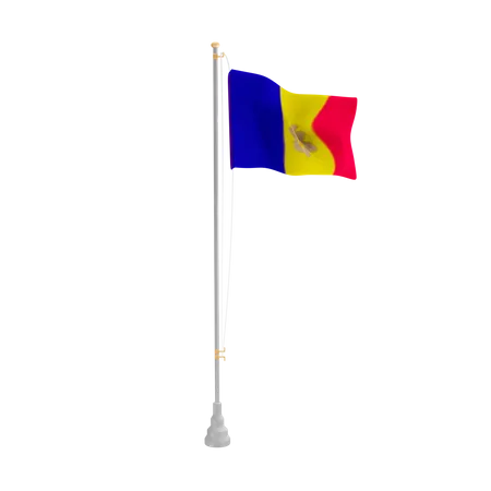 Free Andorra  3D Flag