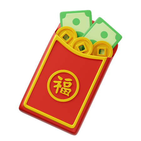 Free Angpao  3D Icon