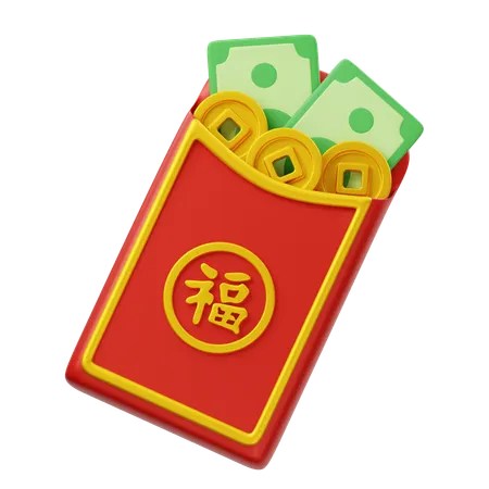 Free Angpao  3D Icon