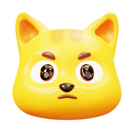 Free Angry Cat  3D Icon