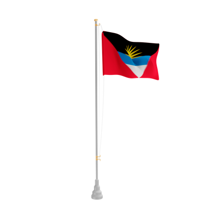 Free Antigua y Barbuda  3D Flag