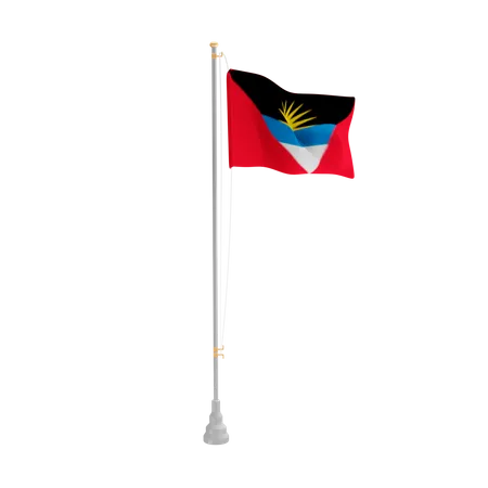 Free Antigua y Barbuda  3D Flag