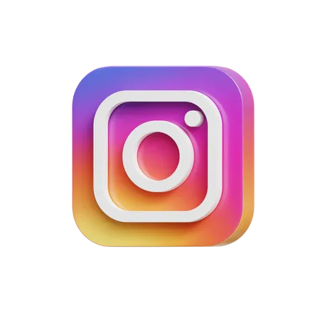 Free Aplicaciones de instagram  3D Icon