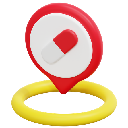 Free Apothekenstandort  3D Icon