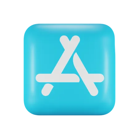 Free App Store  3D Logo