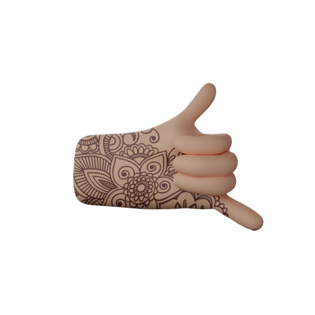 Free Appelle-moi en signe avec la main  3D Icon