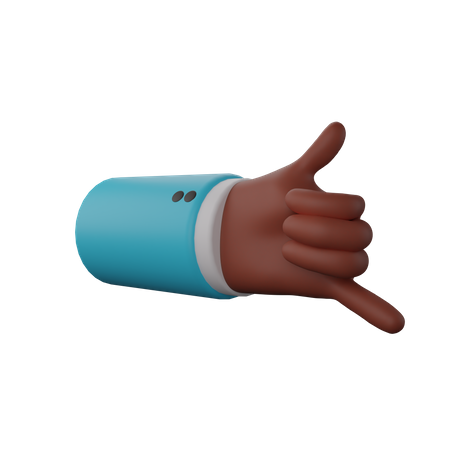 Free Appelle-moi, geste de la main  3D Icon