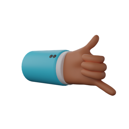 Free Appelle-moi, geste de la main  3D Icon