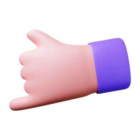 Free Appelle-moi, geste de la main  3D Icon