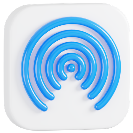 Free Apple Airdrop  3D Icon