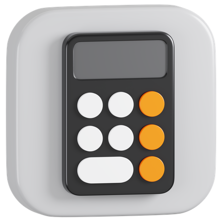 Free Apple Calculator Application  3D Icon