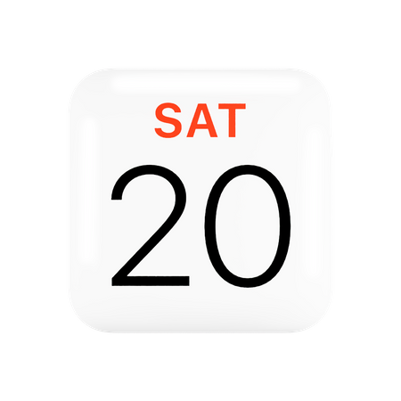 Free Apple Calendar  3D Icon