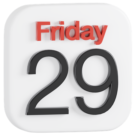 Free Apple Calendar Application  3D Icon