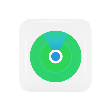 Free Apple Find My Application  3D Icon