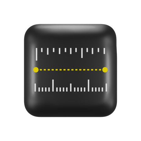 Free Apple Measure  3D Icon