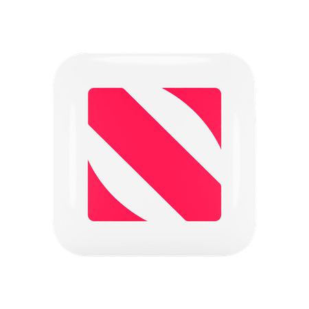 Free Apple News application  3D Icon