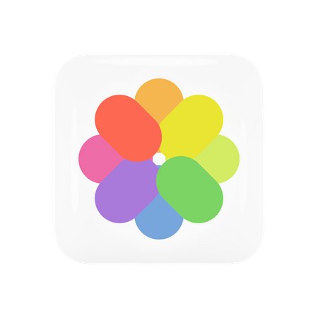 Free Apple Photos  3D Logo