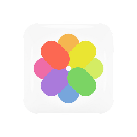 Free Apple Photos  3D Icon