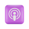 podcast logo 3d