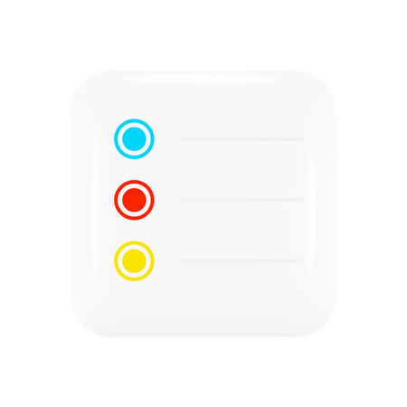Free Apple Reminders  3D Icon