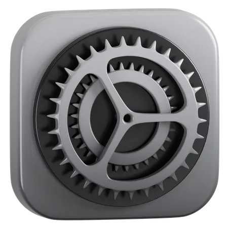 Free Apple Settings Application  3D Icon