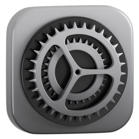 Free Apple Settings Application  3D Icon