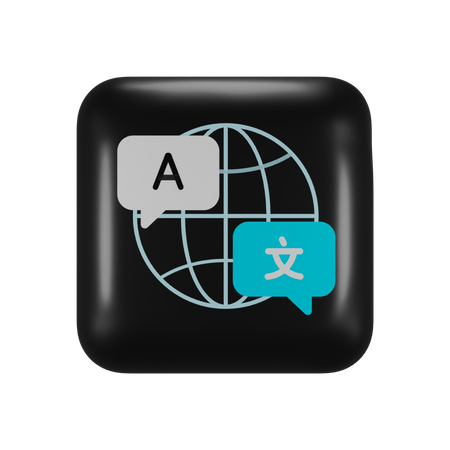 Free Apple Translate Application 3D Illustration