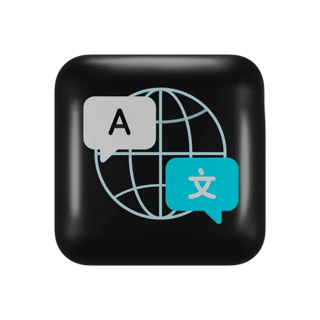 Free Application de traduction Apple  3D Logo