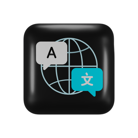 Free Apple Translate Application  3D Icon