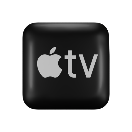 Free Apple TV  3D Logo