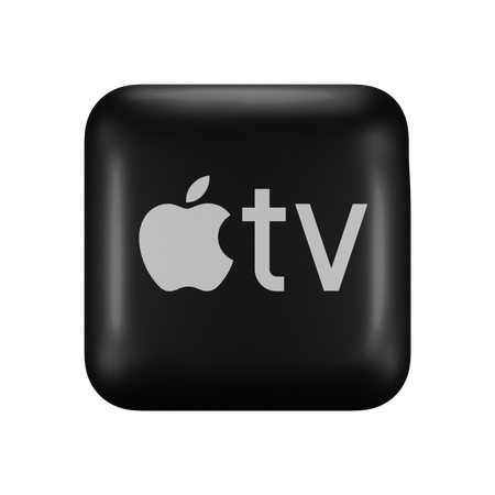 Free Apple TV  3D Logo