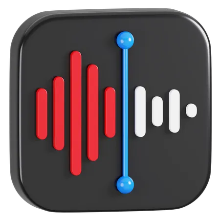 Free Apple Voice Memos Application  3D Icon