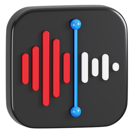 Free Apple Voice Memos Application  3D Icon