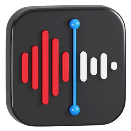 Free Apple Voice Memos Application Logo  3D Icon