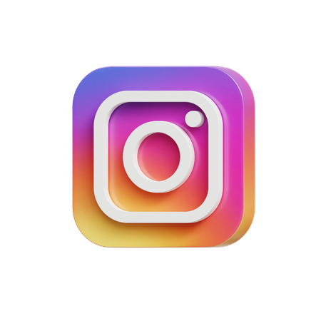 Free Applications Instagram  3D Icon