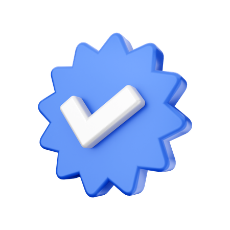 Free Approve Badge  3D Icon