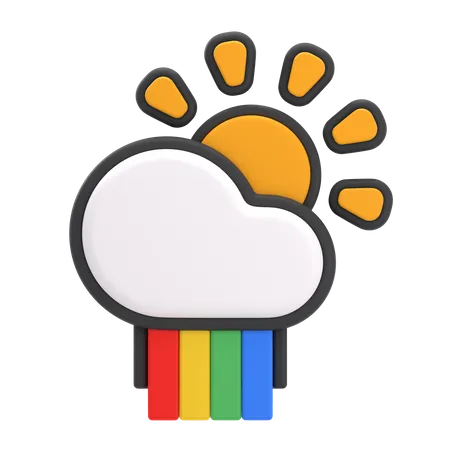 Free Arc-en-ciel après la pluie  3D Icon