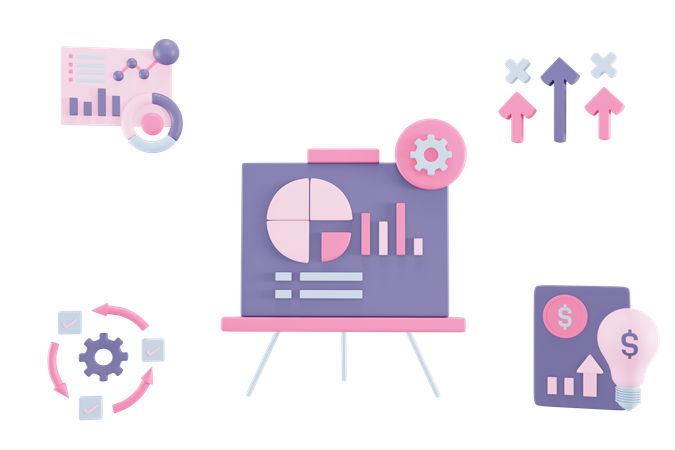 Free Apresentação de negócios  3D Icon