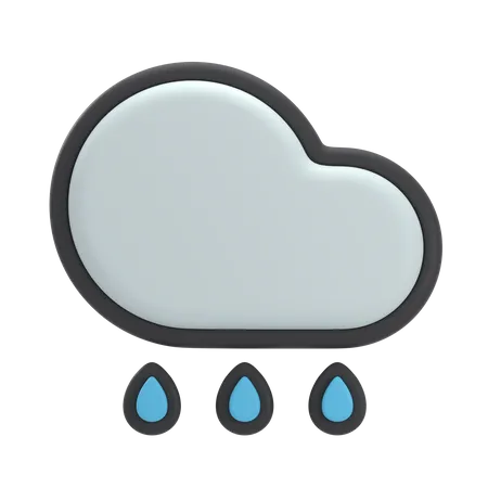 Free Pluie  3D Icon