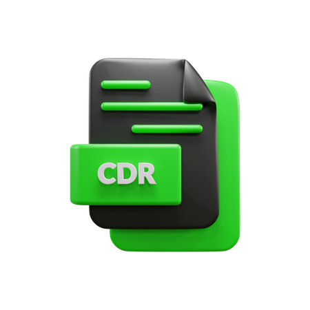 Free Archivo cdr  3D Icon