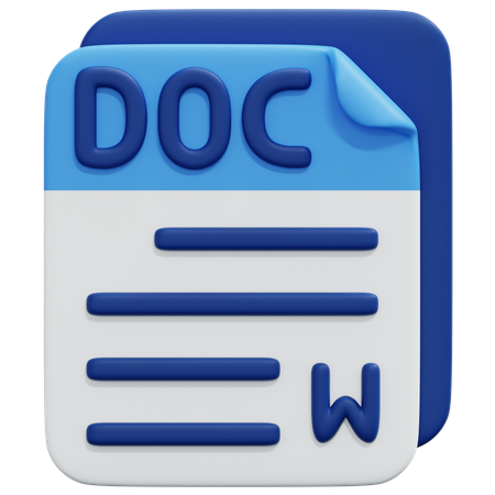 Free Archivo doc  3D Icon