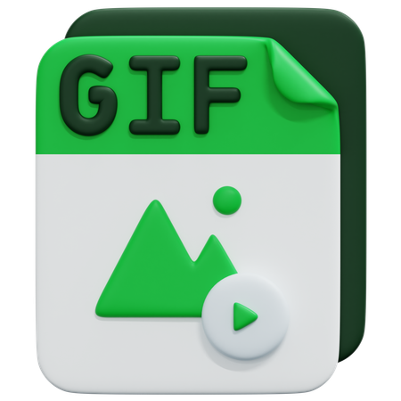Free Archivo gif  3D Icon