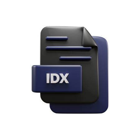 Free Archivo idx  3D Icon