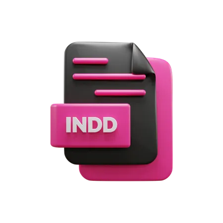 Free Archivo indd  3D Icon
