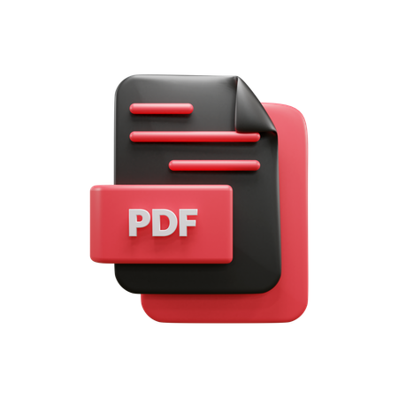 Free Archivo PDF  3D Icon