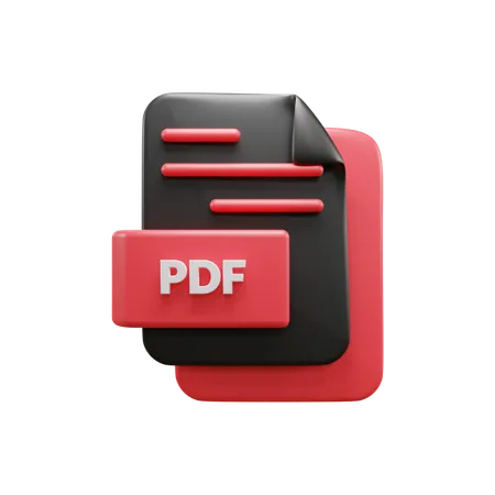 Free Archivo PDF  3D Icon