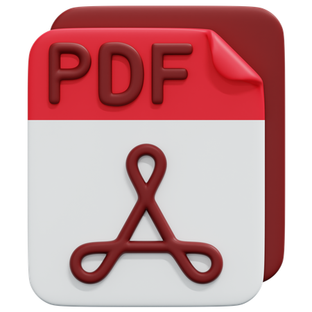 Free Archivo PDF  3D Icon