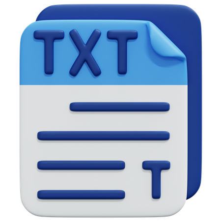 Free Archivo de texto  3D Icon
