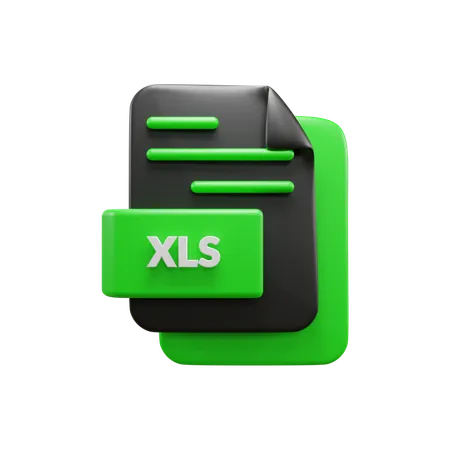 Free Archivo XLS  3D Icon
