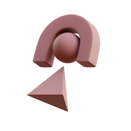 Free Arco esfera y triangulo  3D Icon